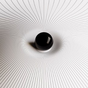 Black sphere at the centre of radiating lines, illustrating clarity